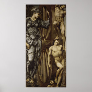 Poster Burne-Jones - Roue de la Fortune