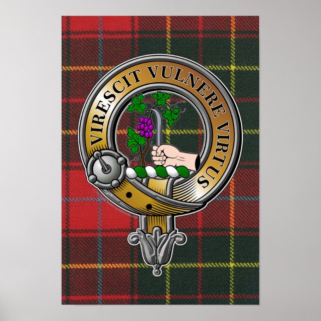 Poster Burnett Tartan & Badge (Devant)