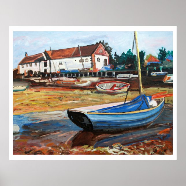 Poster Burnham Overy Staithe (Devant)