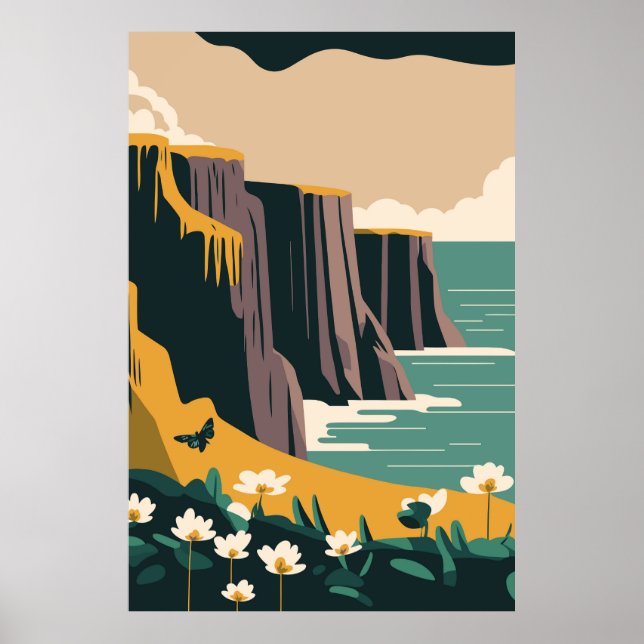 Poster Burren Irlande (Devant)