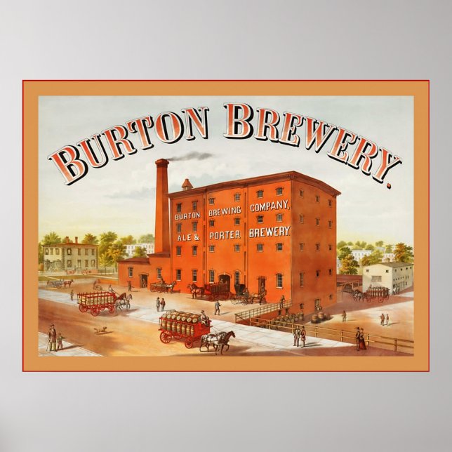 Poster Burton Brewing Company ~ Publicité Vintage (Devant)