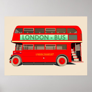 Poster Bus de Londres