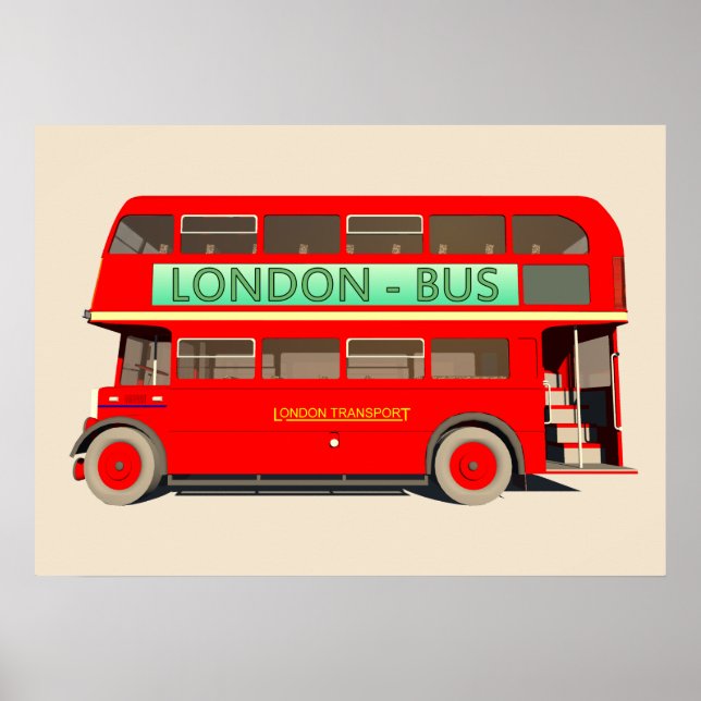 Poster Bus de Londres (Devant)