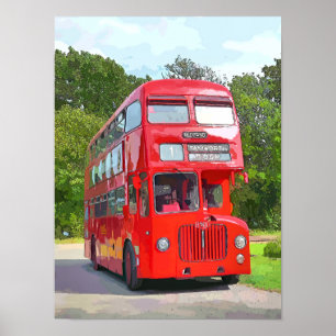 POSTER BUS ROUGE