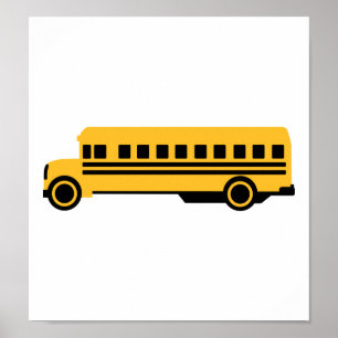 Poster Bus scolaire
