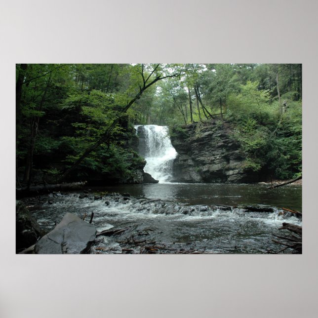 Poster Bushkill Falls in the Poconos. imprimer 008 (Devant)