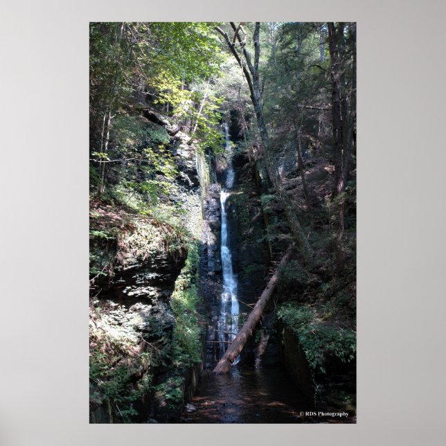 Poster Bushkill Falls in the Poconos. imprimer 0206 (Devant)