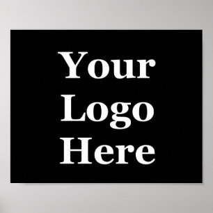 Poster Business Your Logo Ici Modèle noir