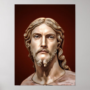 Poster BUSTE DU CHRIST SAUVEUR par MICHELANGELO 2026__