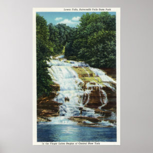 Poster Butmilk Farms State Park Lower Falls View