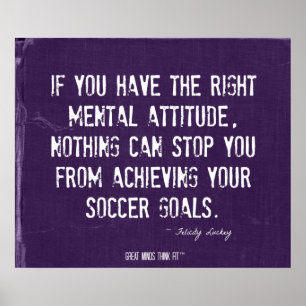 Poster Buts et Attitude de Football Purple Denim 0