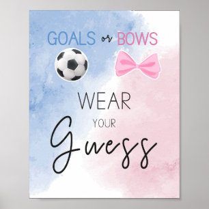 Poster Buts ou arcs Portez votre hypothèse sexe révéler l