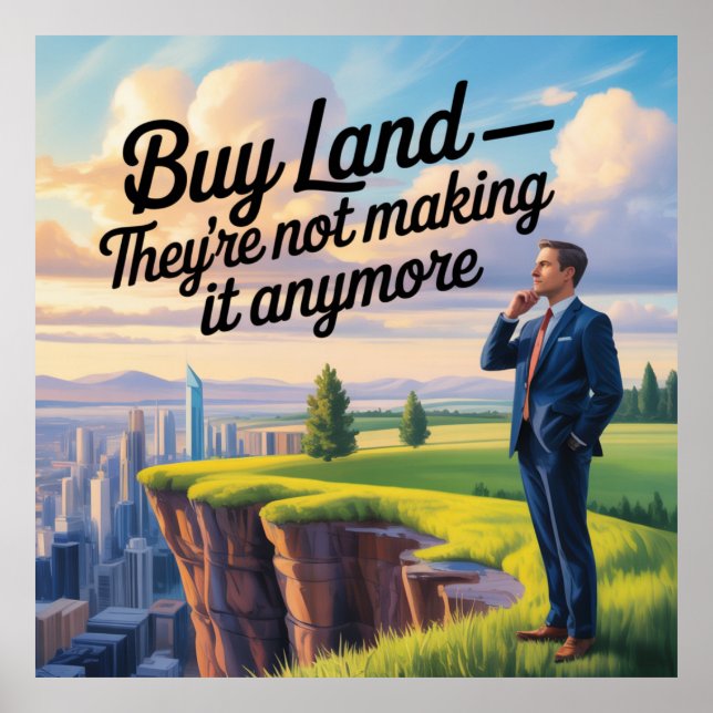 Poster Buy Land - They’re Not Making It Anymore (Devant)