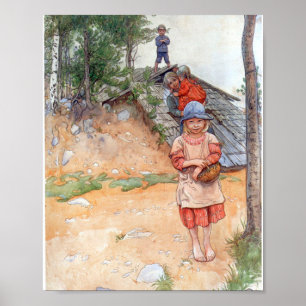 Poster By the Cellar - Carl Larsson 1917