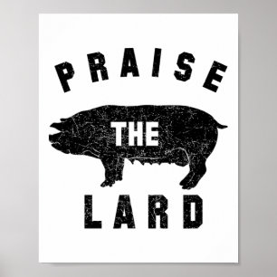 Poster Byrbecue Tee - shirts - Louange Le Lard - Bbq - Gr