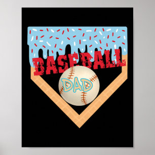 Poster Bysebyll Dad Home Plate Glace Crème Goutte Fête de