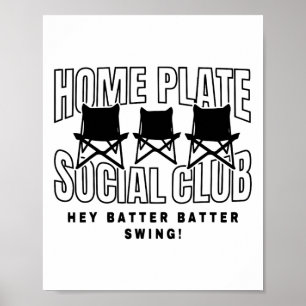 Poster Bysebyll Fans Home Plate Social Club Jour de Match