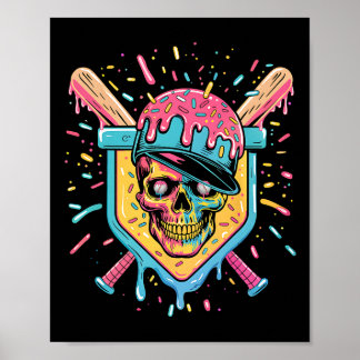 Poster Bysebyll Home Plate Drip Glace 