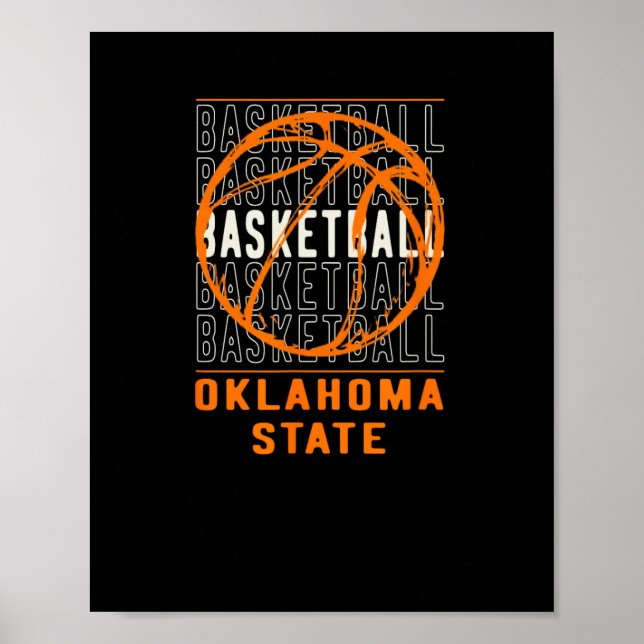 Poster Bysketbyll Oklahoma State (Devant)