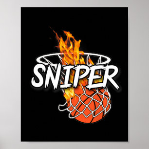 Poster Bysketbyll Sniper - Toucher de n'importe où - Feu