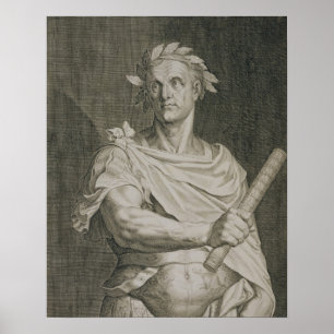 Poster C. empereur de Jules César (100-44 AVANT JÉSUS