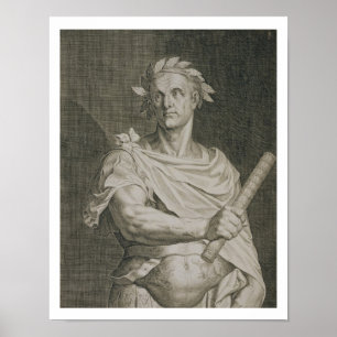 Poster C. empereur de Jules César (100-44 AVANT JÉSUS