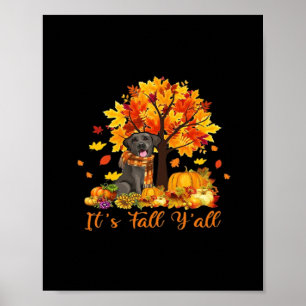 Poster C’est automne Y’all Halloween Thanksgiving Retro G