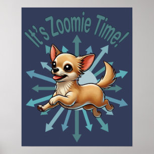 Poster C’est l’heure du Zoomie Chihuahua