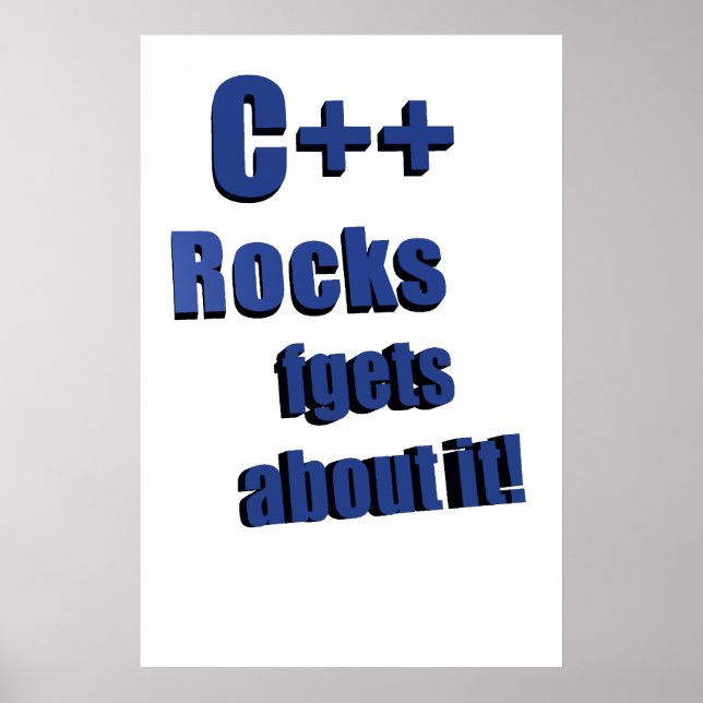 Poster C++ Rocks FGet À propos (Devant)
