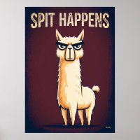 Ça arrive – Drôle d'art de personnage de lama de d