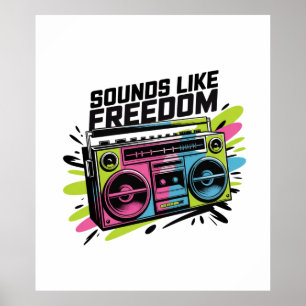 Poster Ça Semble Comme La Liberté