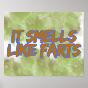 Poster Ça sent les pets Humour de pet drôle