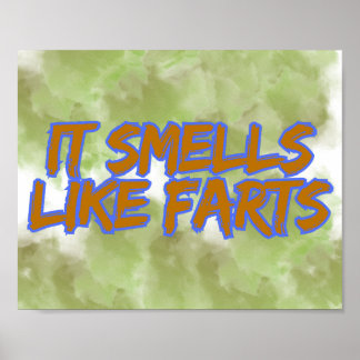 Poster Ça sent les pets Humour de pet drôle