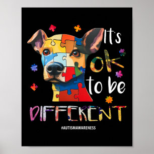 Poster Ça va être différent - Chien de Sensibilisation su