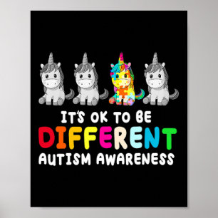 Poster Ça va être différent Sensibilisation sur l'autisme