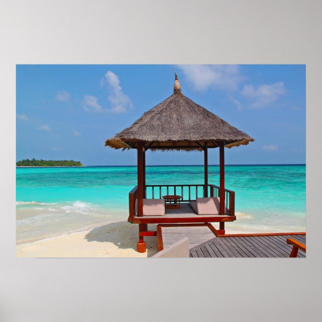 Poster Cabane de plage parfaite (Devant)