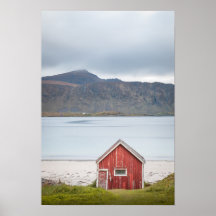 Cabine rouge Ramberg Lofoten