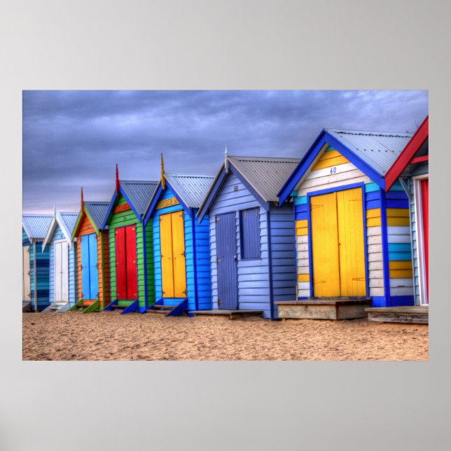 Poster Cabines de bain (Devant)