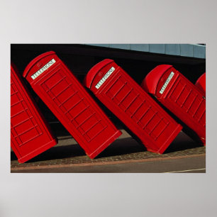 Poster Cabines téléphoniques de Londres
