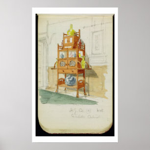 Poster Cabinet d'exposition, c.1860s-70s (la semaine et