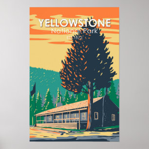 Poster Cabins du Roosevelt Lodge du Parc national de Yell