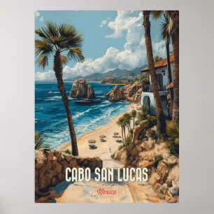 Poster Cabo San Lucas Vintage voyage