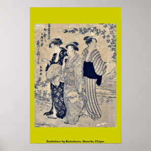 Poster Cabot de Katsukawa, Shuncho, Ukiyoe