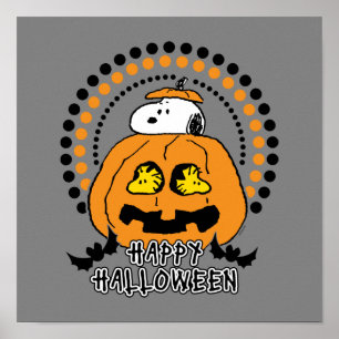 Poster cacahuètes Bonne Halloween
