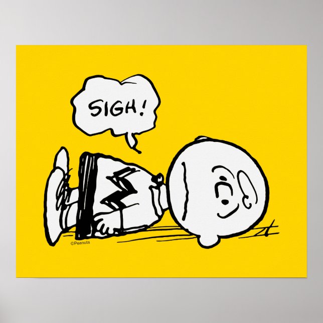 Poster cacahuètes | Charlie Brown est en panne (Devant)