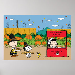 Poster cacahuètes   Charlie Brown Thanksgiving