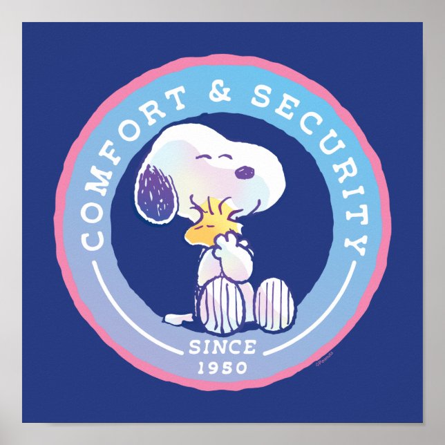 Poster cacahuètes | Insigne de confort et de sécurité ble (Devant)