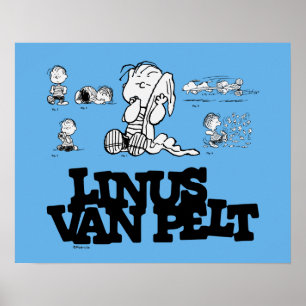 Poster cacahuètes Linus