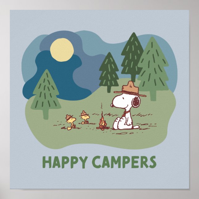 Poster cacahuètes | Site du camp de Snoopy & Woodstock (Devant)