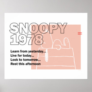 Poster cacahuètes   Snoopy 1978